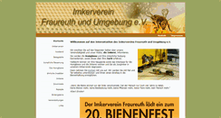 Desktop Screenshot of imkerverein-fraureuth.de