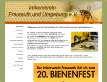Tablet Screenshot of imkerverein-fraureuth.de